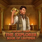 The Book of Legends Slot mit Entdecker und Buch auf Slotoro Casino