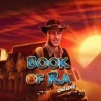 Slotoro Casino Book of Ra Deluxe Slot mit Abenteurer vor Pyramiden
