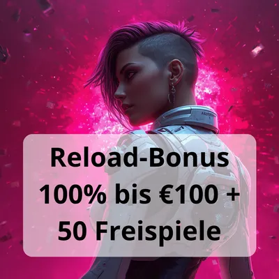 Reload-Bonus 100% bis 100€ + 50 Freispiele bei Slotoro Casino